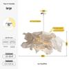 Nordic Cloud Pendant Lamp: Creative Chandelier for Bedroom, Clothing Store, Japanese Study, or Art Studio.