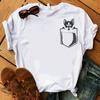 Zogankin Chihuahua Momma Print Dámské tričko Léto Nová móda Tričko Funny Dog Design Krásná dívka Tričko Tričko Femme
