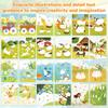 Farm Anirmalsscenes, Coloring Book For Finger Painting, Toys, Fingerprint Ink Painting Activity Set, Finger Painting 30ml