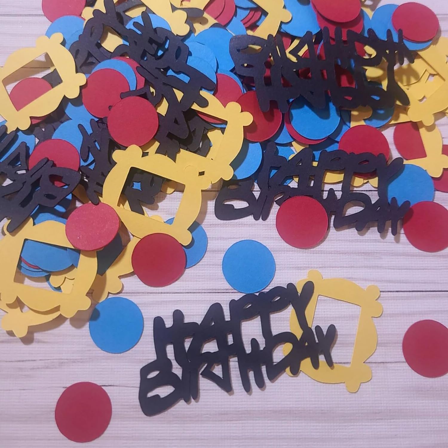 100PCS Happy Birthday Table Scatter,Friends TV Show Confetti for Happy Birthday Party Decorations Friends Themed Bachelorette Party Favors Bridal