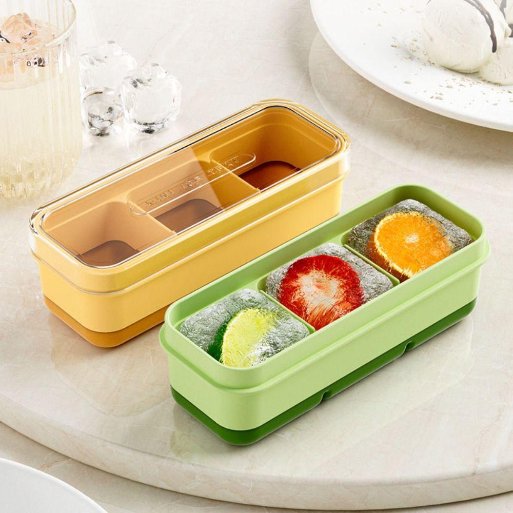 

With Lid Ice Cube Box Silicone Ice Mould Ice Cube Tray Ice Cube Mold Bar