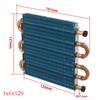 Mini condenser radiator air-cooled copper tube finned Radiator evaporator heat exchanger water cooling radiator accessories