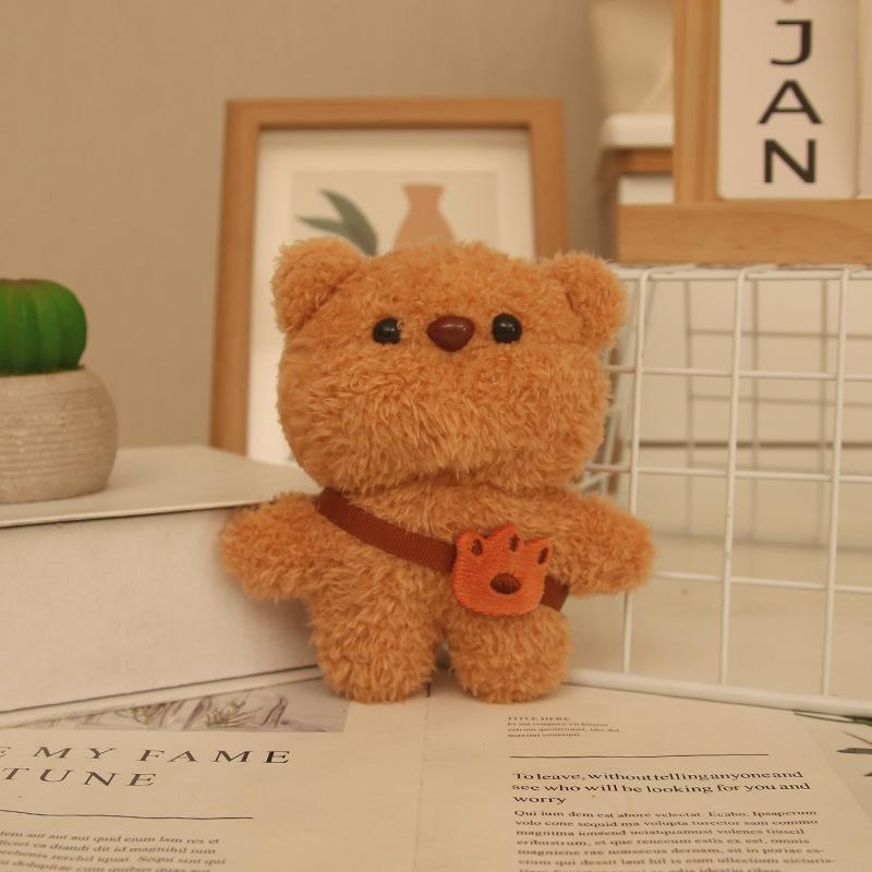 

Креативный рюкзак, плюшевый кулон в виде медведя, плюшевая игрушка, подвеска для сумки, брелок, подарок на день рождения для друзей 4 inch [ordinary lanyard]