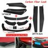 Hochwertige Autoteile Universeller Frontstoßstangen Splitter Lippe Spoiler Diffusor Body Kit Schwarze Winglets Seitenschweller Verlängerung Schutz