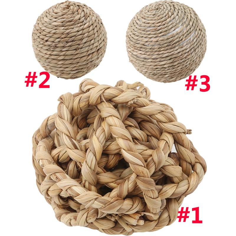 Parrot Rabbit Straw Ball Toys For Bird Pet Environmental Balls Toy Pet Supplies