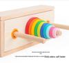 Hanoi Tower Wooden Puzzle Toy for Logical Thinking - Eight Layers for Early Education and Elementary Students