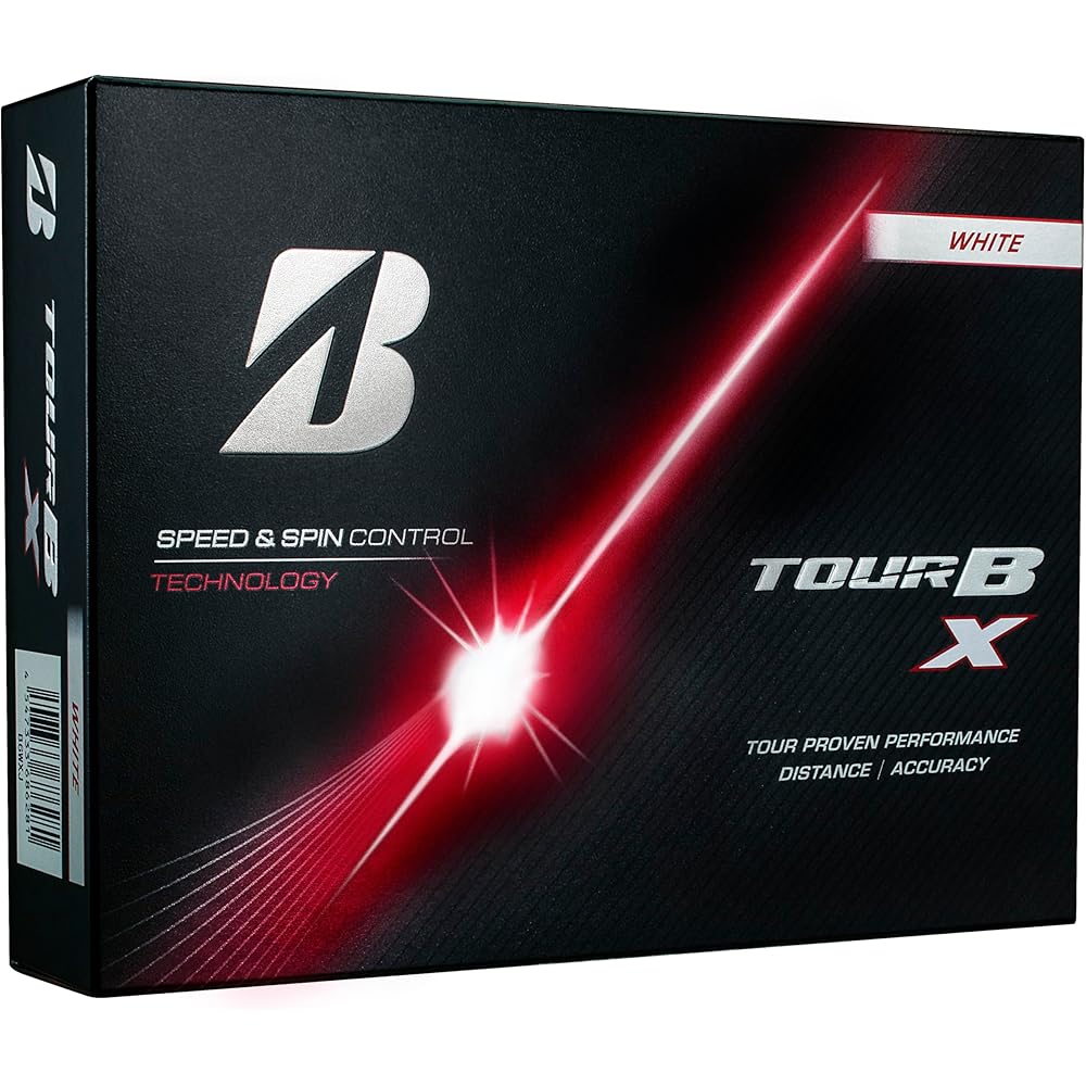 Мячи для гольфа Bridgestone TOUR B X, упаковка 12 шт., белые, модель 2026 г.