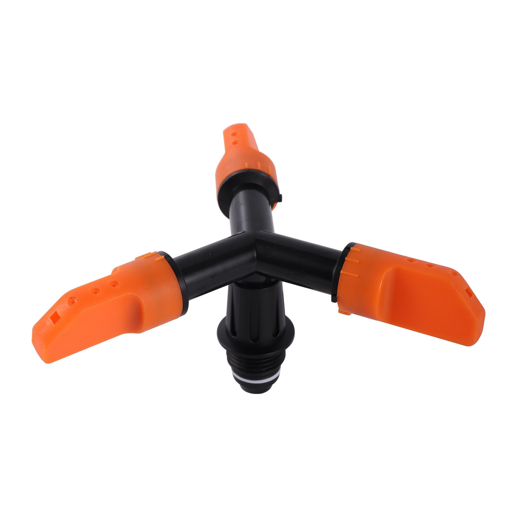 

Adjustable 360 Degree 3-arm Automatic Rotatory Watering Sprinklers Grass Lawn Garden Agriculture Irrigation Rotary Spray Nozzles