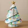 Ball Christmas Tree Ornament Fun Football Xmas Tree Decoration Basketball Tree with Golden Star Topper for Festive Holiday Decor