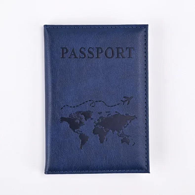 Vintage New Leather Travel Passport Cover Wallet Bag Men Women ID Address Card Holder Portable Travel Accessories