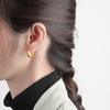 Minimalist Geometric Circle Earrings For Women Niche Design Simple Hoops Versatile Student Jewelry Elegant Daily Wear