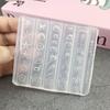 Ocean Series Animal Silicone Mold Sea Shell Conch Nail Stamplates Starfish Jellyfish 3D Soft Charm Manicure Mold Stencil Tools