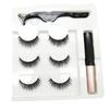 Cross-Border Magnetic Eyeliner Set: 3 Pairs of False Lashes with Adhesive-Free Magnetic Glue