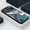 Geometric Patterned Print Case For iPhone 17 Air 16e 16 15 14 Pro Max 13 15 Pro 17 Pro 17 Shockproof Soft Edge Hard PC Matte Phone Cover