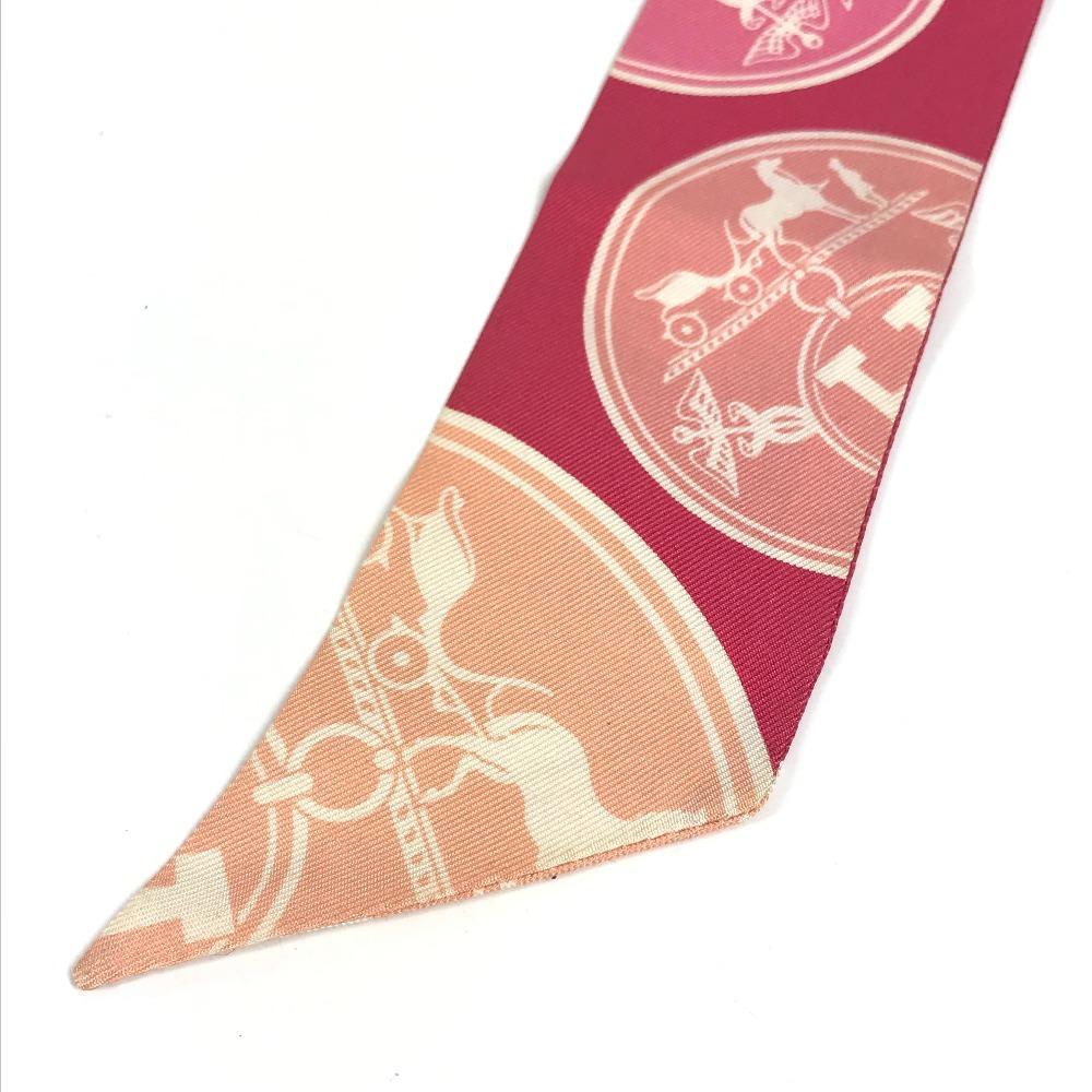 Hermes Twilly Scarf Silk Pink