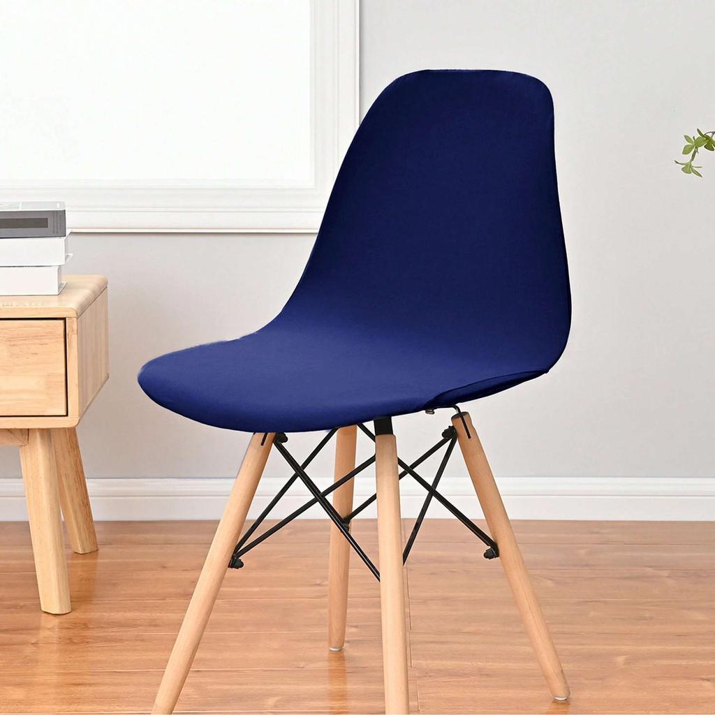 Simple Knitted Eames Chair Cover Elastic Solid Color Milk Silk Shell Chair Cover Universal In All Seasons
