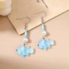 Cute 3D Simulation Clownfish Earrings for Women Girls Summer Beach Dangle Earrings Kid's Jewelry Gifts