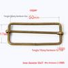 Stainless Steel Adjustable D-Ring Buckle - Copper Three-Speed Wire Pull Design