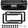 2 Pieces Carbon Fiber License Plate Frame Car Decor Accessories, License Plate Cover License Board Frame Universal Car Necessities With Fasteners
