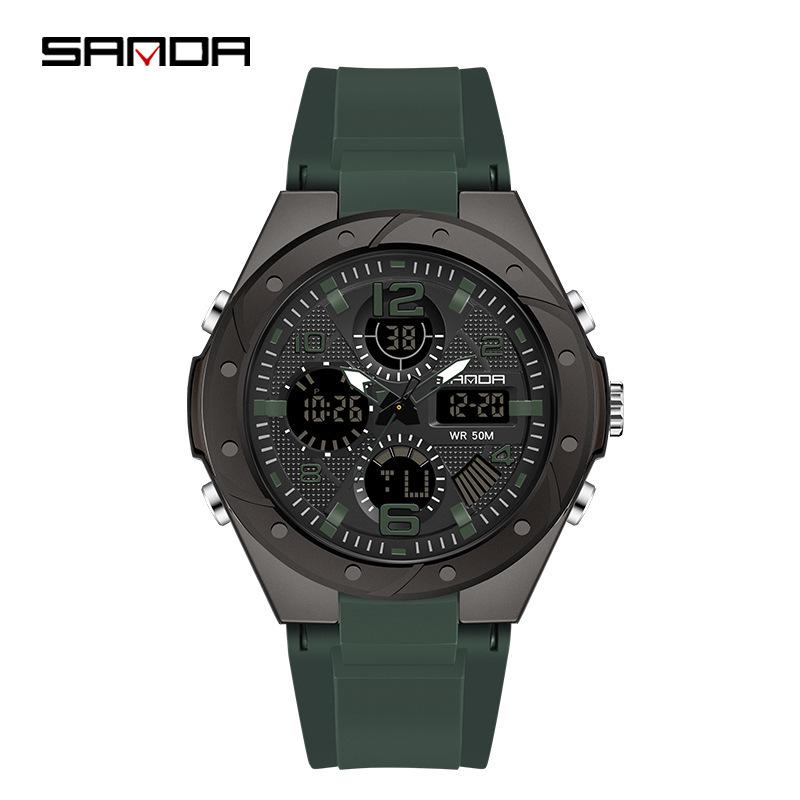 Модные водонепроницаемые спортивные часы для подростков - Многофункциональный будильник, Светящийся дисплей, Унисекс