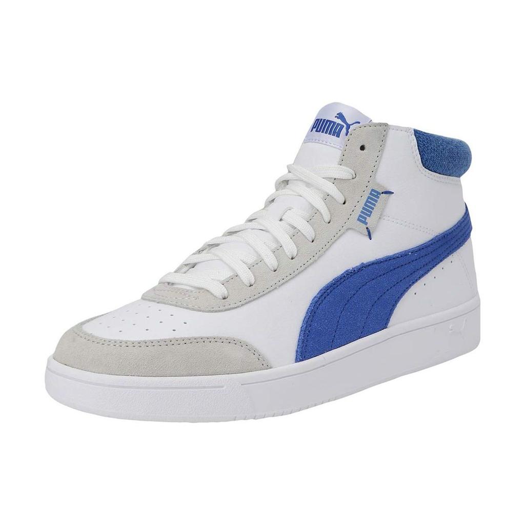 Puma Court Legend Comfortable Mid-Top Sneakers Men Sneakers White Blue 371119-04