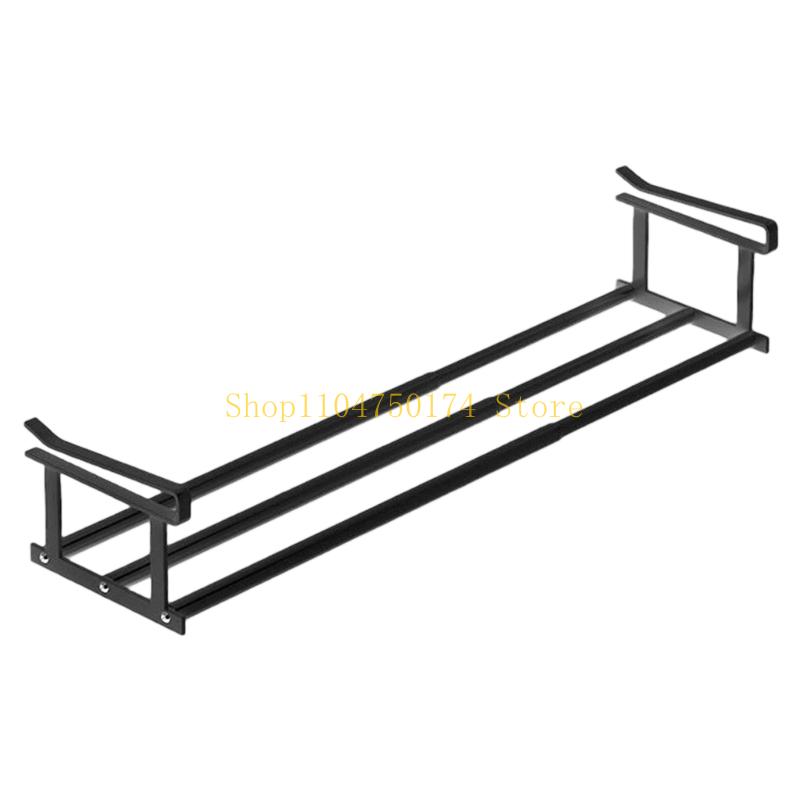 Unequipped Extendable Shelf 50 80cm Steel Storage Rack for Shoe Cabinet Closet top sale