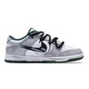 Nike Dunk PU Coverage Slip Resistant And Abrasion Resistant Low Top Skateboard Shoes Unisex Black Gray White DD1391-101(Team28-)