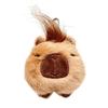 Adorable Capybara Plush Keychain with Squeaky Sound for Bags and Keys Squeaky Animal Keyring Ornament Phone Decoration