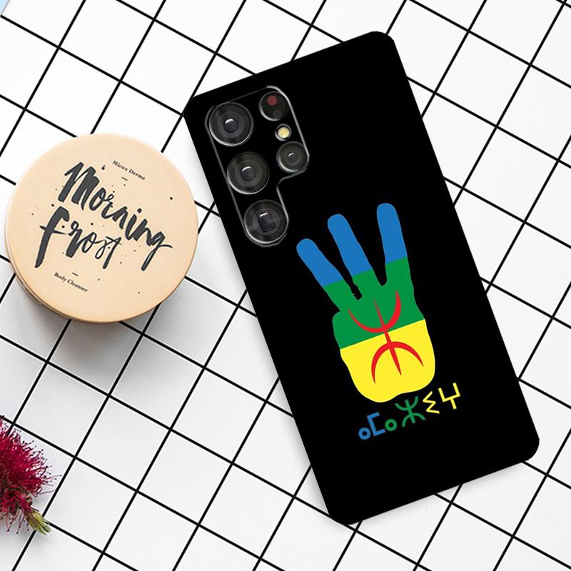 Amazigh Symbol Berber Akademie Hülle Für Samsung Galaxy S23 S21 Ultra S22 S20 FE S8 S9 S10 Note 10 Plus Note 20 Ultra Abdeckung