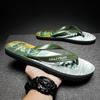 Stylish Green Flip Flops Shoes Men Non slip Beach Slippers for Men Summer Flat Slippers Indoor Outdoor Home Flip Flops Man Slide