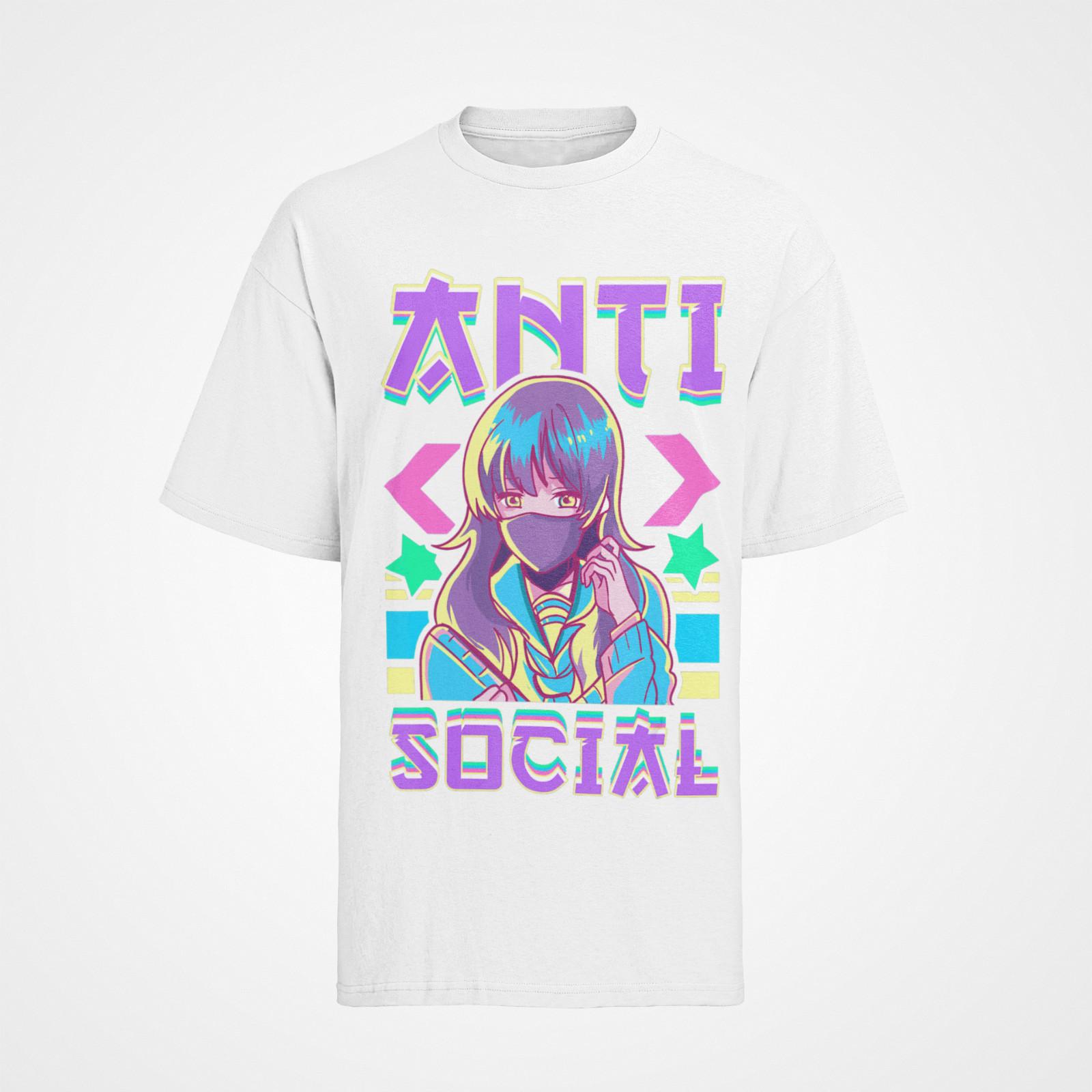 Organic Cotton Mens Fan T-Shirt Mens Womens Tees Top Anime Manga Social Anime Gangster S