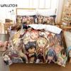 Anime Made In Abyss Bedding Set,Duvet Cover Comforter Bed Set Quilt Cover Pillowcase,King Queen Twin Size Boys Girls Adults