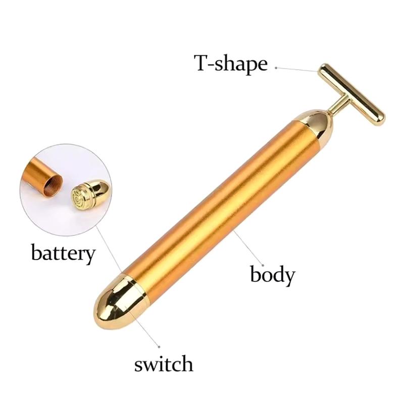 T Beauty Roller Energy Roller Electric Face-Lifting Facial Massage Beauty Tools Waterproof Face Care Meridian Massage Stick