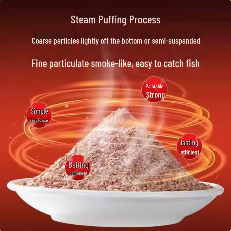 Zhong Kui Fiskekung Fiskbete - 300g Insekts Protein Krill för Gärs, Karp, Gräskarp, Braxen; 70 Påsar/Låda