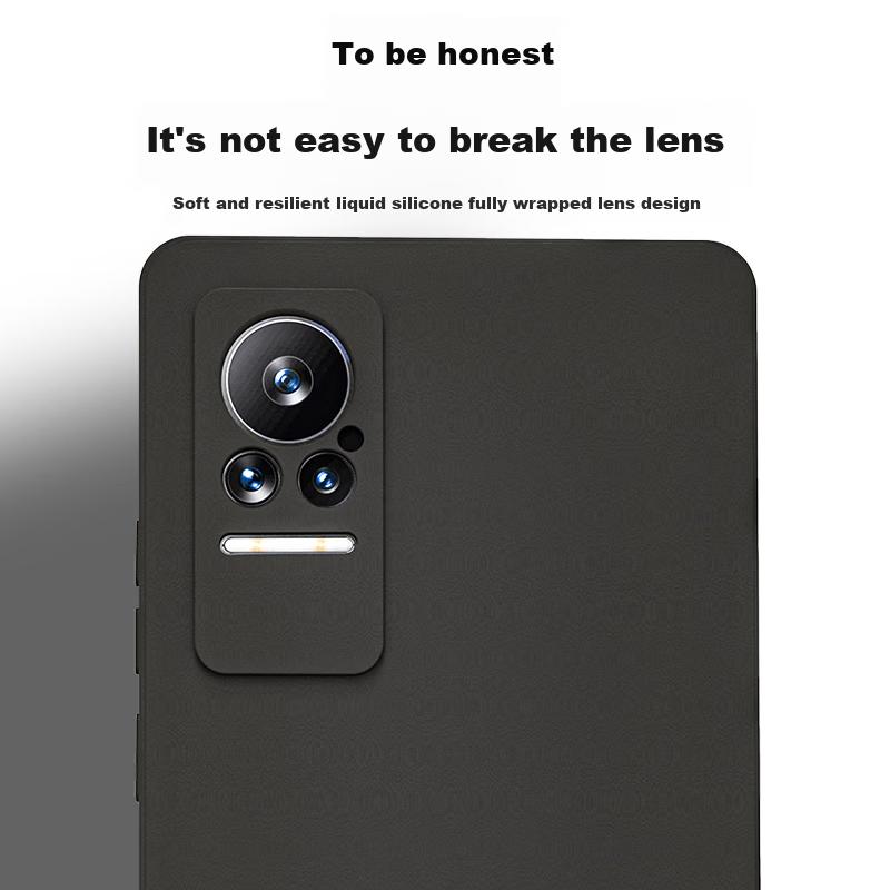 HotFire Compatible with Xiaomi Civi Phone Case, Xiaomi Civi 1s Protective Cover, Upgraded Lens Anti-Drop Matte Soft Silicone Case - Dark Night Gree