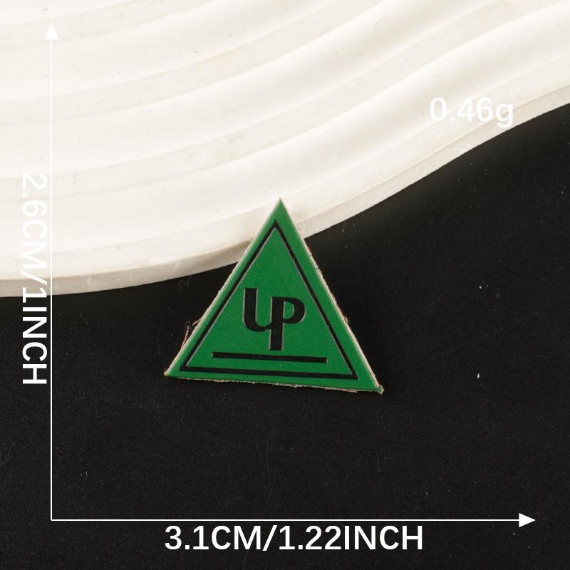 Duoku English Letter Leather & Cloth Label Patch for Clothing, Shoes, Hats, and Luggage