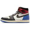 X Union X Fragment Design Air Jordan 1 High-Top Vintage Basketballschuhe Unisex Schwarz Weiß Blau IO7847-002