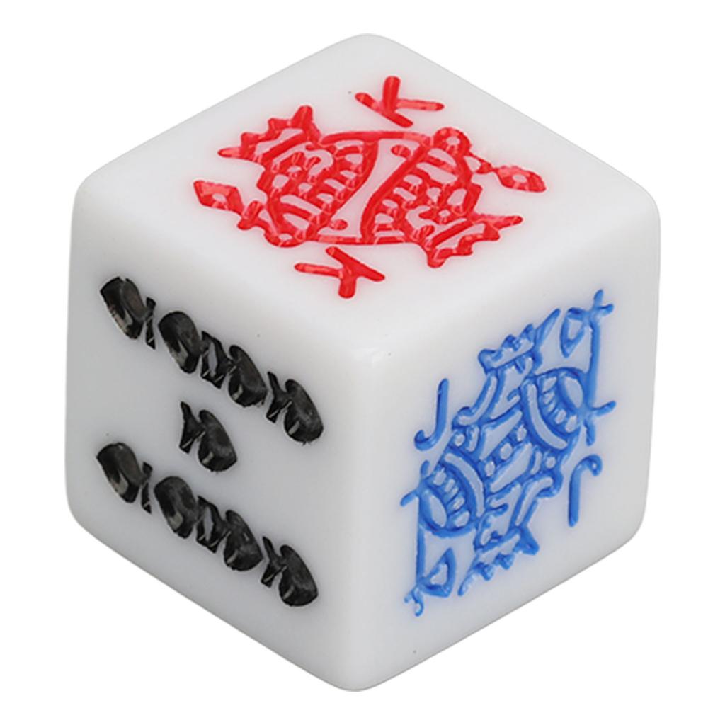 20 Pieces 6 Sided Poker Dice Acrylic Game Dice Set Great for Poker Games Party Supplies Birthday Party Games