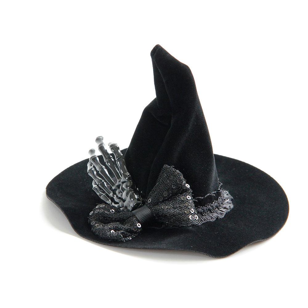 New Wizard Hat Halloween Party Spider Top Hat Flower Feather Stage Small Hat Hair Accessories Collection