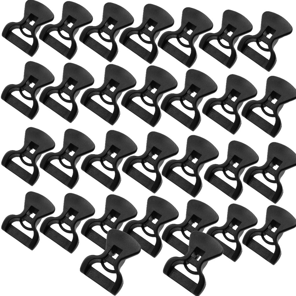 30pcs Tent Rope Buckle Guyline Adjuster Camping Cord Tensioner for
