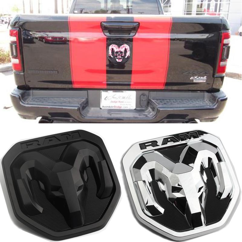 GXP1 Gemodificeerd ABS Schedel Auto Achter Logo Embleem voor Dodge 2019 RAM 1500 2500 3500 Sport Laramie Rebel Big Horn 4x4 Achterklep Sticker