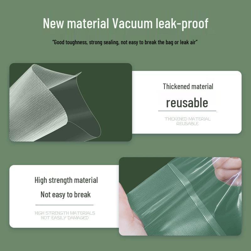 Textured Vacuum Sealing Bags for Food Preservation – Transparent Plastic Mesh