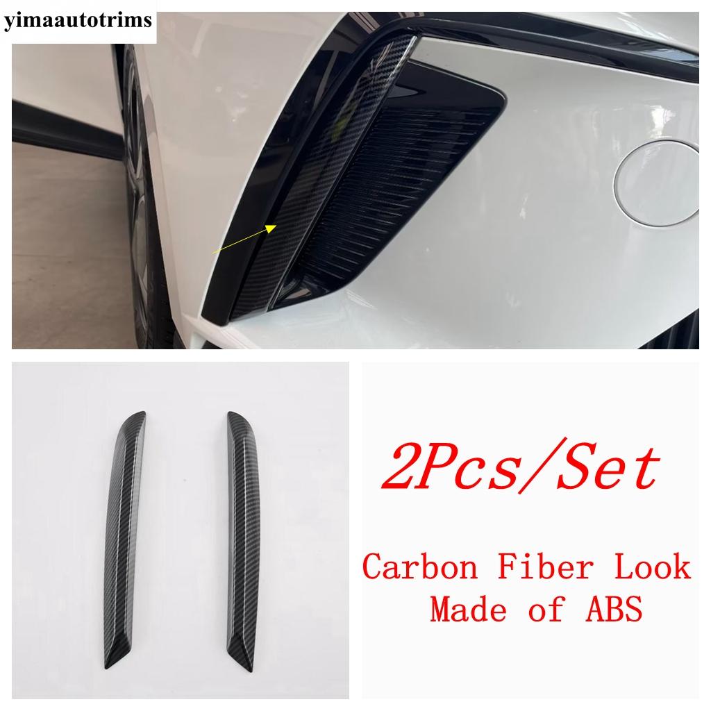 

Front Fog Light Eyebrow / Rear Fog Lamp Frame / Rearview Mirror Cap Cover Trim For MG 4 EV 2024 Black Accessories Interior Fog Light Eyebrow-B