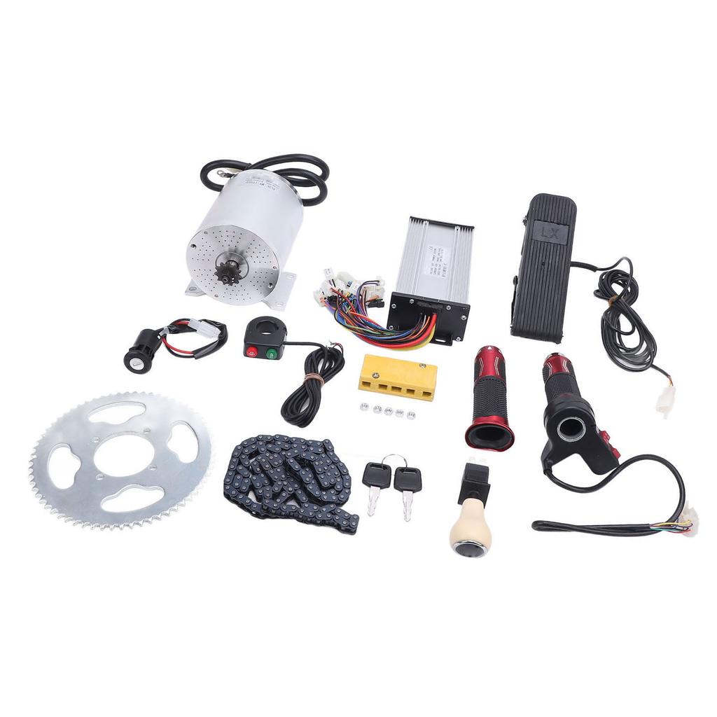 60V 2500W Brushless Motor Kit 4800RPM Aluminum Alloy Low Noise DIY Installation for Electric Scooter Motorcycle