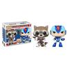 Funko Pop! Figurines Marvel VS Capcom : Rocket VS Mega Man X - FUNKO - Pop Vinyl - 2 Figurines - Mixed