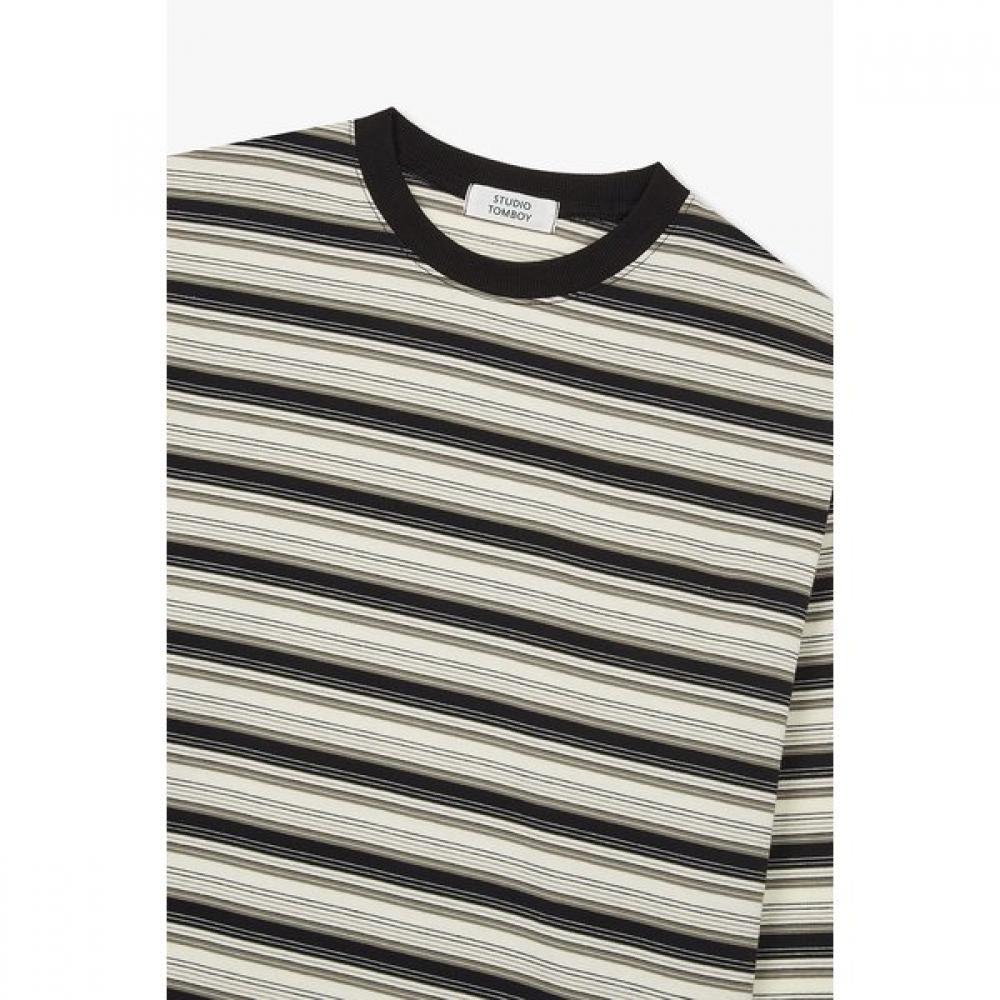 STUDIO TOMBOY Men STripe Long Sleeve T shirT 91m6322811