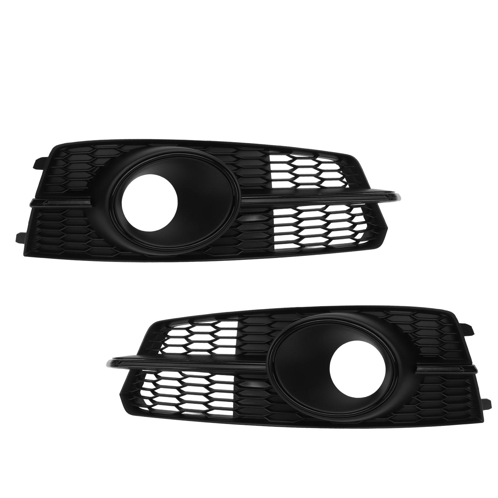 

1 Pair Fog Light Grille Cover Glossy Black Left Right Fog Lamp Frame Grille Fit for S6 C7 4G 2016 to 2018