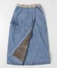Cliff Mayer Denim Wrap Ljusblå 2-vägs Boa-fodrad Kjold, Dam, Stor,