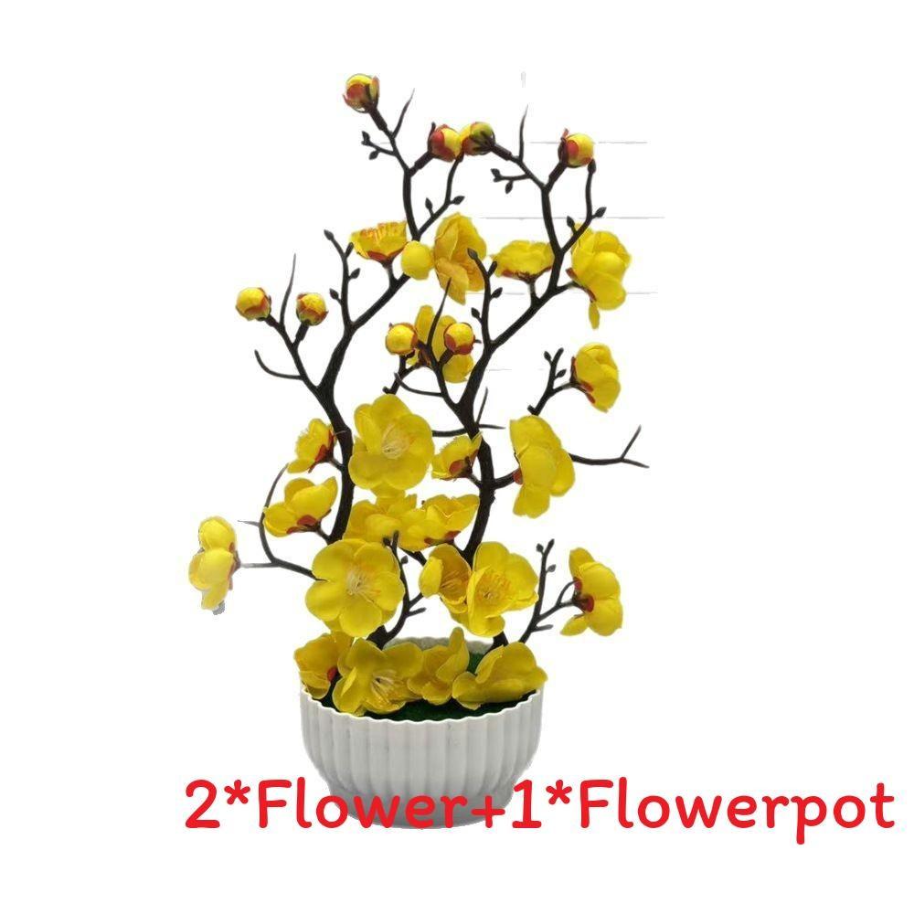Praecox Flower Chimonanthus Basin Decorative Potted Plant For Home Office Gift