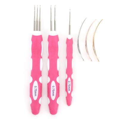 0.75mm Dreadlock Crochet Hook with Interlocking Tool Ergonomic Handle Braid Craft Dread Locks